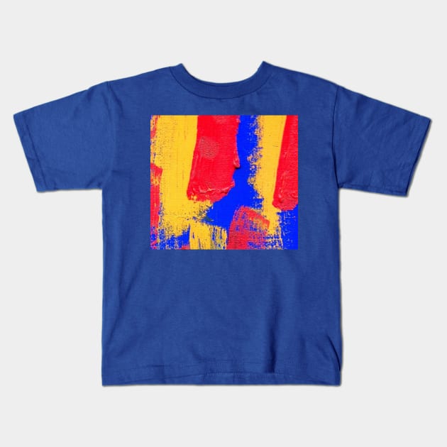 Yellow red and blue Kids T-Shirt by osileig